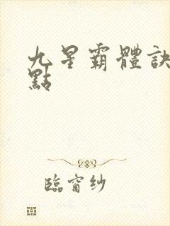 九星霸体诀 顶点
