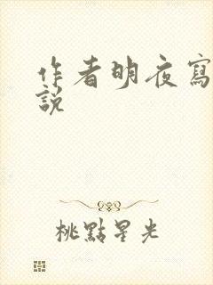 作者明夜写的小说