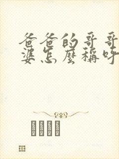 爸爸的哥哥的老婆怎么称呼