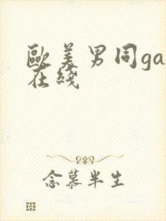 欧美男同gay在线