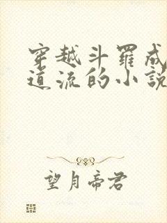 穿越斗罗成为千道流的小说