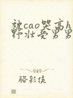 被cao哭高h野壮受男男