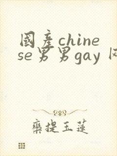 国产chinese男男gay 网站