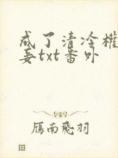 成了清冷权贵侍妾txt番外