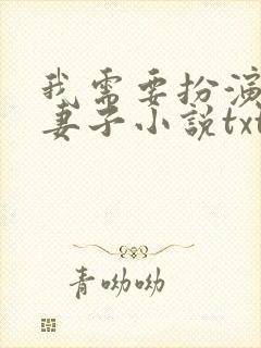 我需要扮演他的妻子小说txt
