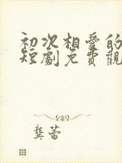 初次相爱的我们短剧免费观看全集