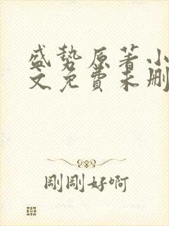 盛势原著小说全文免费未删减
