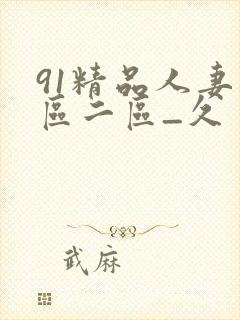91精品人妻一区二区_久
