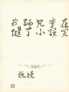 我师兄实在太稳健了小说完本封面