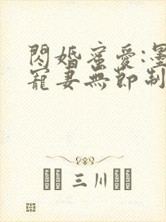 闪婚蜜爱:墨少宠妻无节制封面
