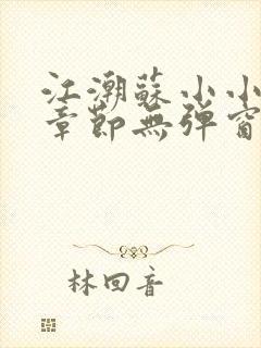 江潮苏小小最新章节无弹窗笔趣阁