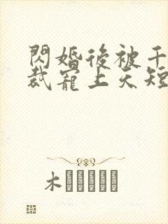 闪婚后被千亿总裁宠上天短剧免费观看