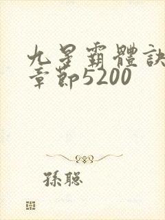 九星霸体诀最新章节5200