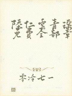 陆仁云青瑶正版免费全部章节封面