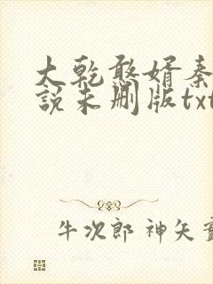 大乾憨婿秦墨小说未删版txt