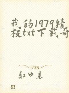 我的1979精校txt下载奇书网