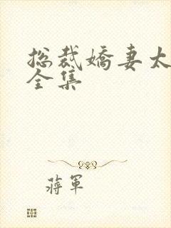 总裁娇妻太甜了全集