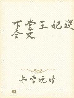 下堂王妃逆袭记全文