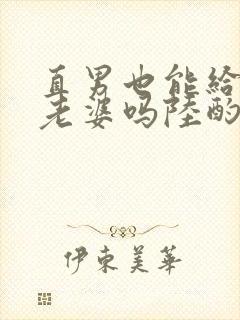 直男也能给人当老婆吗陆酌言封面