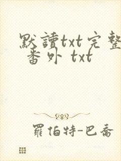 默读txt完整 番外 txt
