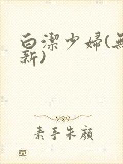 白洁少妇(无删新)