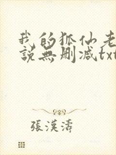 我的狐仙老婆小说无删减txt封面