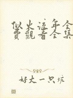似火流年全集免费观看全集高清