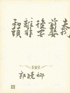 和离后前夫死对头非要娶我大结局