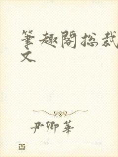 笔趣阁总裁高干文