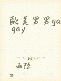 欧美男男gay gay