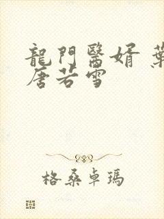 龙门医婿 叶凡唐若雪