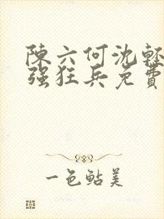 陈六何沈轻舞最强狂兵免费封面