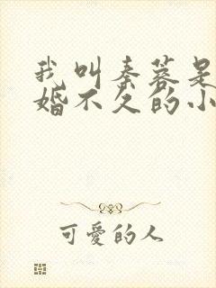 我叫秦蓉是刚离婚不久的小说免费阅读封面