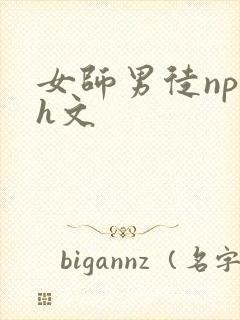 女师男徒np高h文封面