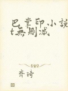 巴掌印小说txt无删减