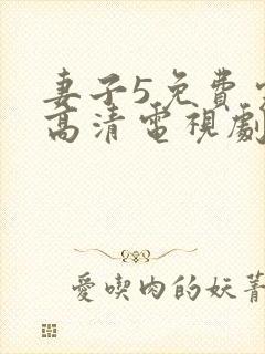 妻子5免费完整高清电视剧在线看