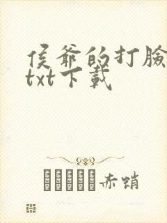 侯爷的打脸日常txt下载封面