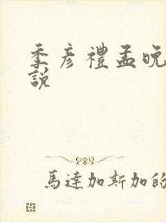 季彦礼孟晚枝小说