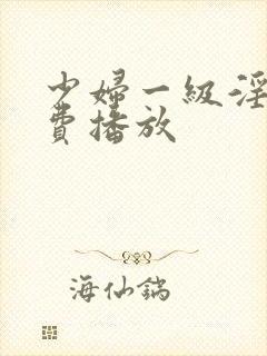 少妇一级淫片免费播放封面
