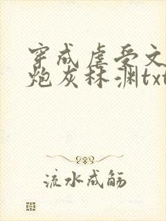 穿成虐受文里的炮灰林渊txt 小说封面