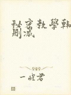 秘密教学韩漫无删减