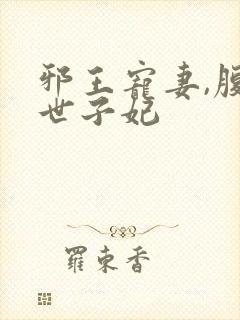 邪王宠妻,腹黑世子妃