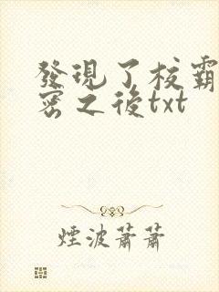 发现了校霸的秘密之后txt