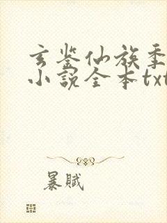 玄鉴仙族季越人小说全本txt下载