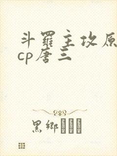 斗罗主攻原创攻cp唐三封面