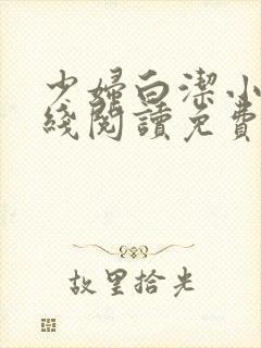 少妇白洁小说在线阅读免费
