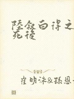 陆叙白得之宋晚死后封面