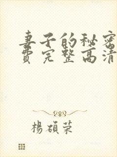 妻子的秘密4免费完整高清电视剧在线