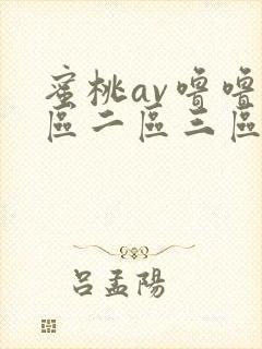 蜜桃av噜噜一区二区三区网
