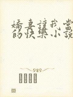 娇妻让我当王八的快乐小说大结局封面